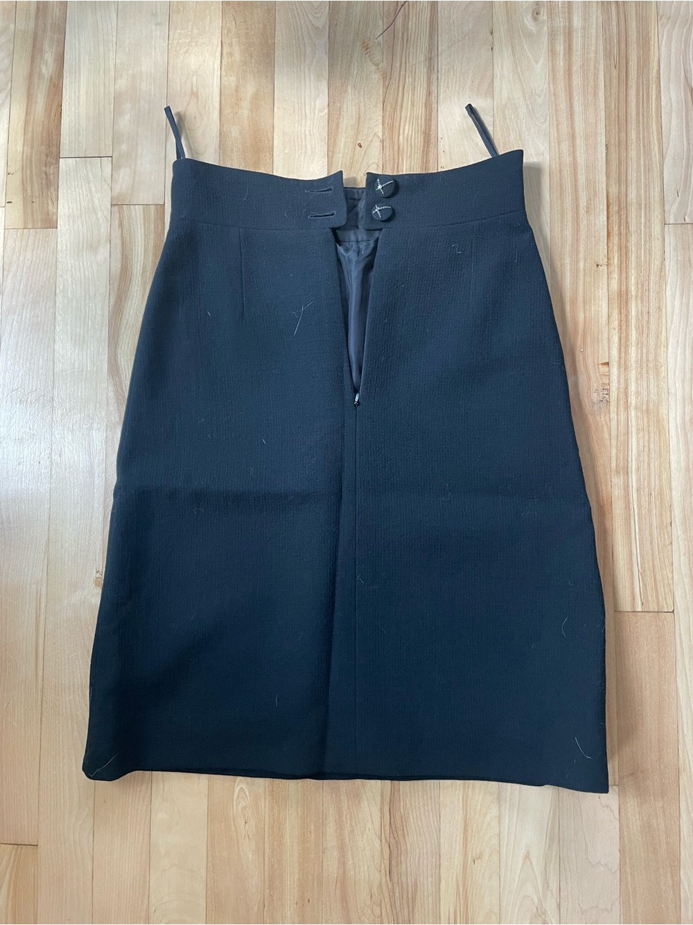 Chanel Classic Black High-Waist Pencil Skirt